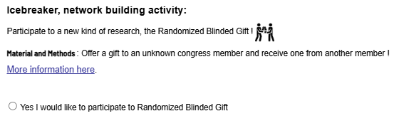 Randomized Blinded Gift